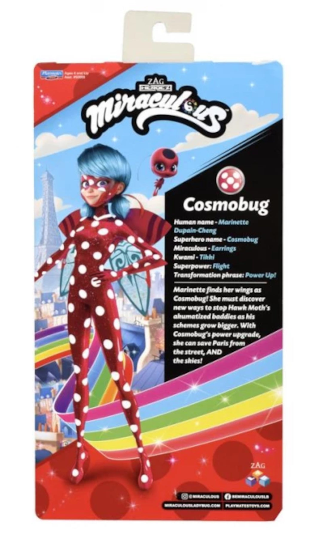 Zázračná bábika Cosmobug Ladybug - ohýbateľné ruky a nohy