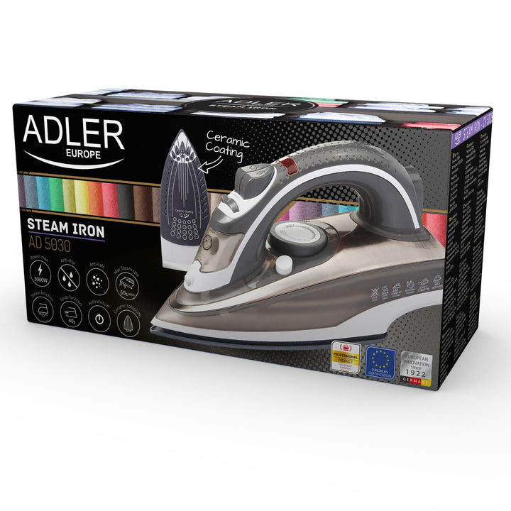 Adler AD 5030 Samočistiaca keramická žehlička 3000 W