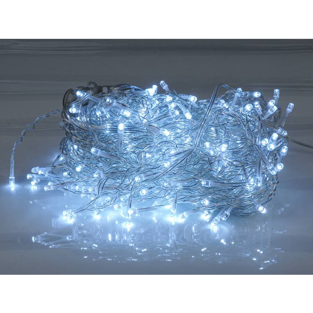 Svetelná girlanda ML51Z 60 icicles 300 Led 8m studená biela IP44