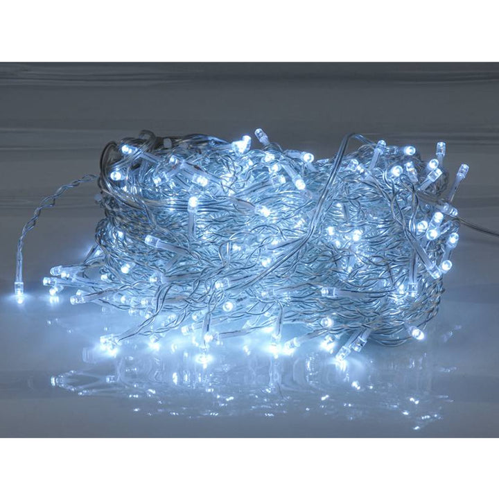 Svetelná girlanda ML51Z 60 icicles 300 Led 8m studená biela IP44
