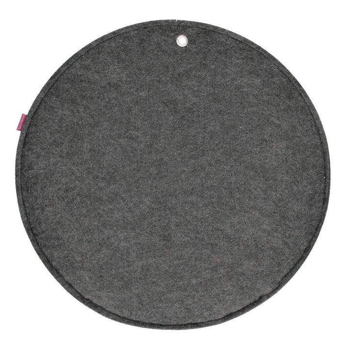 Filcový nástenný organizér Bertoni Circle XL priemer 45 cm - antracitový, 4 vrecká