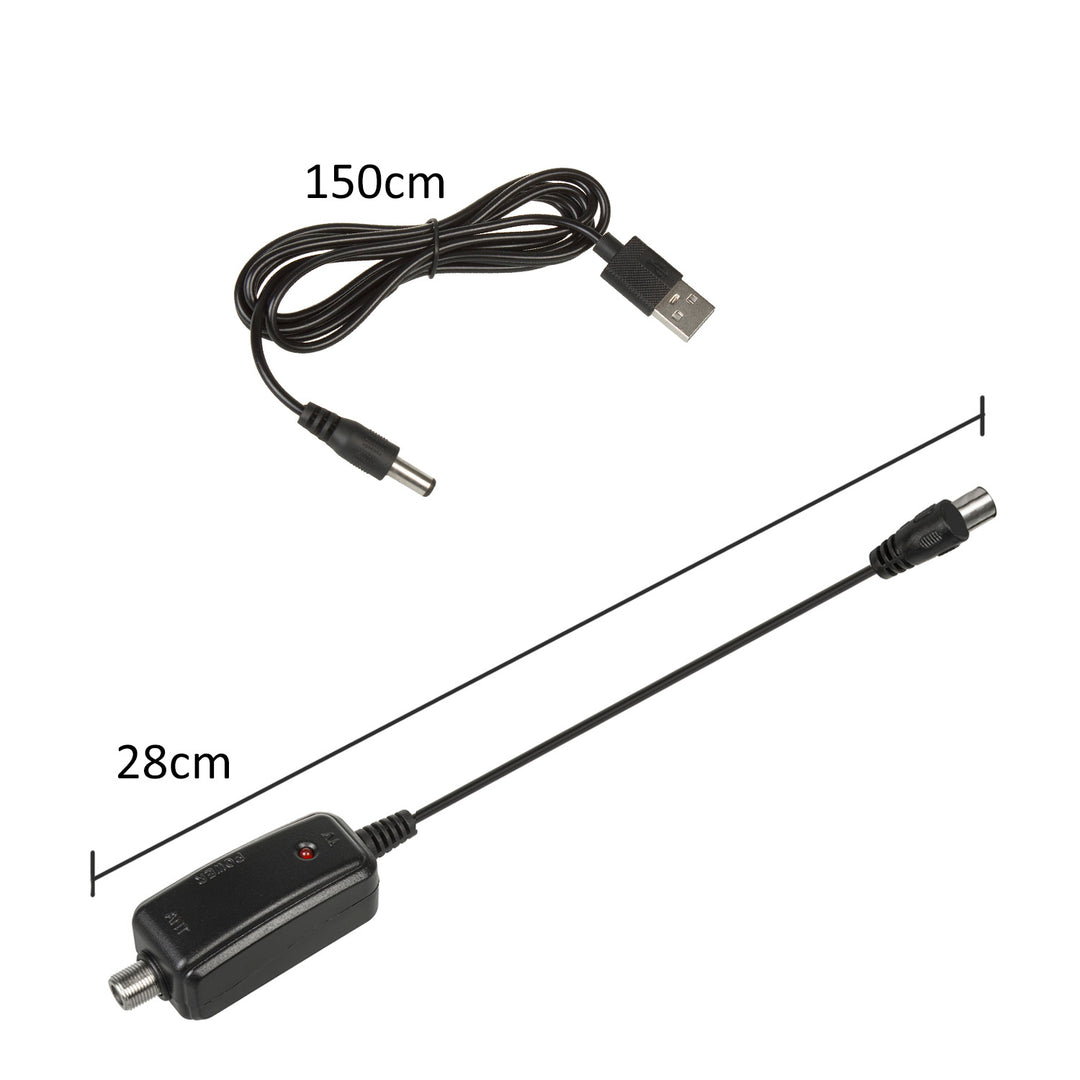 Smerová TV anténa DVB-T MUX 8 + 5 V usb adaptér