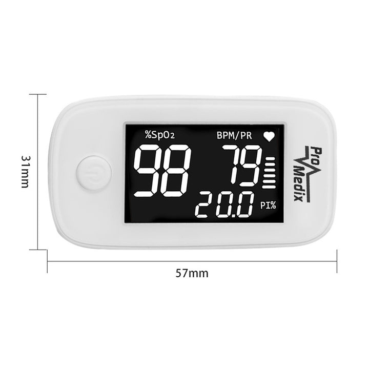 Lekársky pulzný oxymeter ProMedix PS-870 + batérie