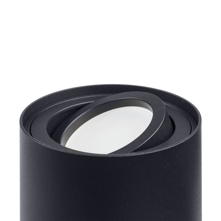 Maclean Round Plafond Black MCE422 B + LED žiarovka GU10 5W 4000K