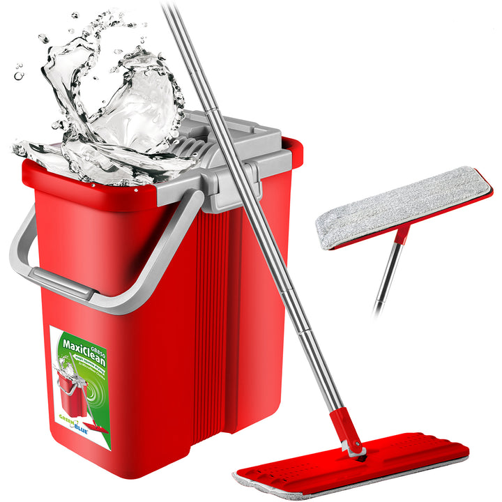 Automatické vedro na plochý mop + 3 vložky z mikrovlákna