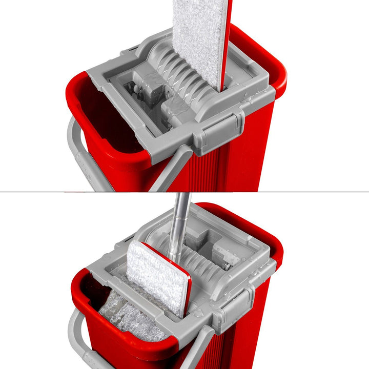 Automatické vedro na plochý mop + 3 vložky z mikrovlákna