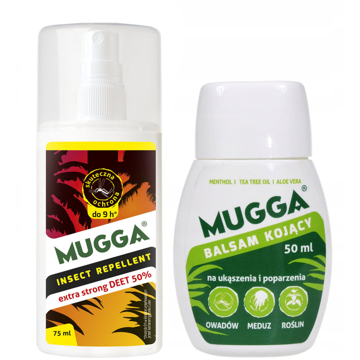 Mugga Strong 50% Deet na komáre a kliešte + Mugga balzam