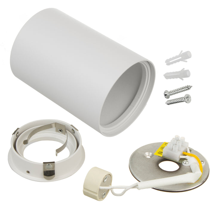3x Maclean Round Plafond White MCE422 + 3x LED žiarovka GU10 5W 4000K