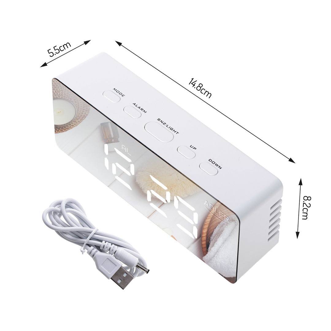 Budík s LED displejom a teplomerom Adler AD 1189 W