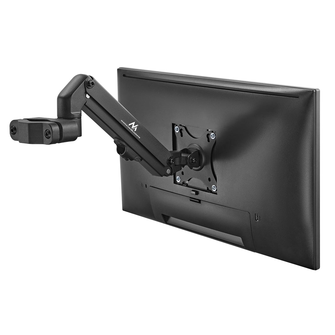 Držiak na monitor pre rúrku/stĺpik 28-60 mm Maclean, 17-27'', max. 7 kg, pružinový mechanizmus, MC-459