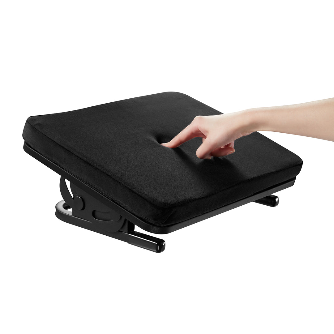 Ergonomická opierka nôh Maclean, opierka nôh, plynulo nastaviteľný uhol, odnímateľný vankúš, MC-460