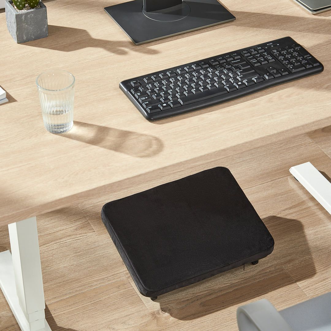 Ergonomická opierka nôh Maclean, opierka nôh, plynulo nastaviteľný uhol, odnímateľný vankúš, MC-460