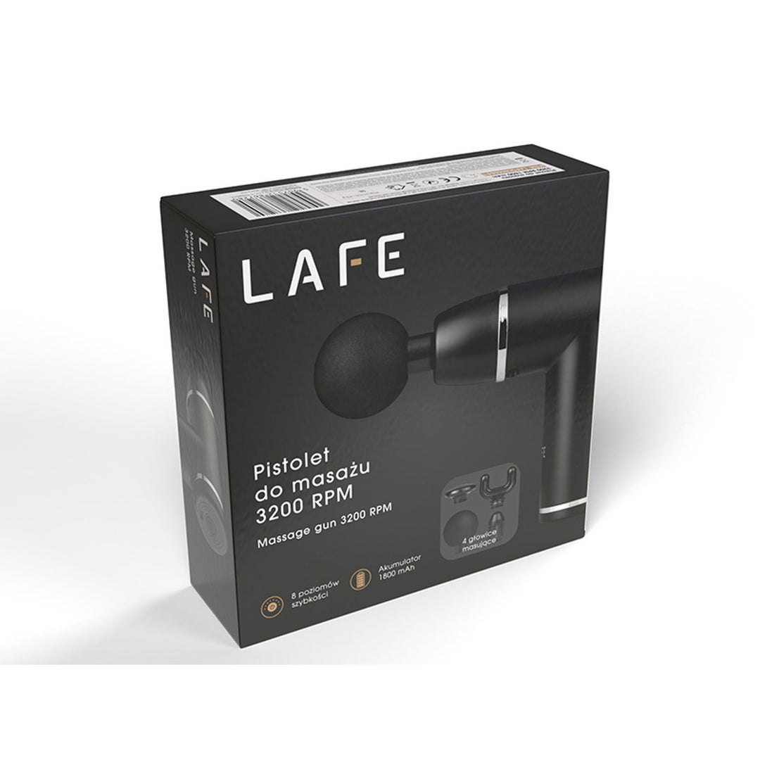 Lafe masážna pištoľ GUN001 3200 otáčok za minútu 1800 mAh 10W dobíjacia batéria