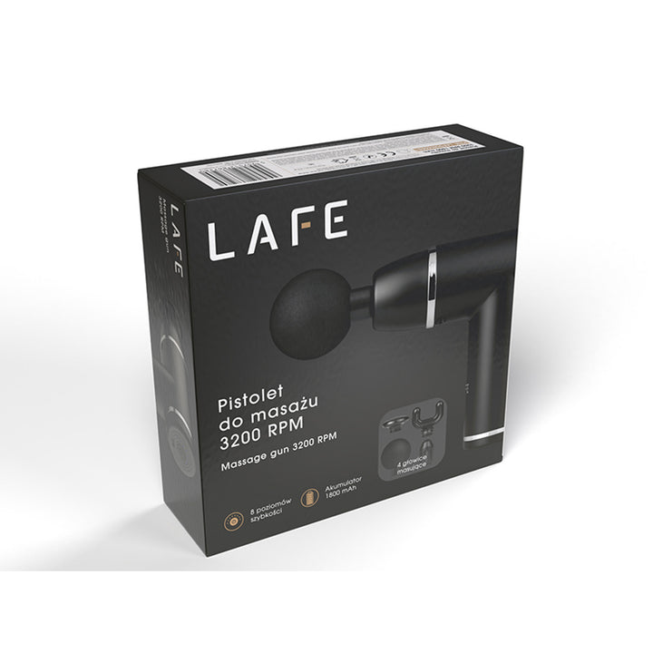 Lafe masážna pištoľ GUN001 3200 otáčok za minútu 1800 mAh 10W dobíjacia batéria