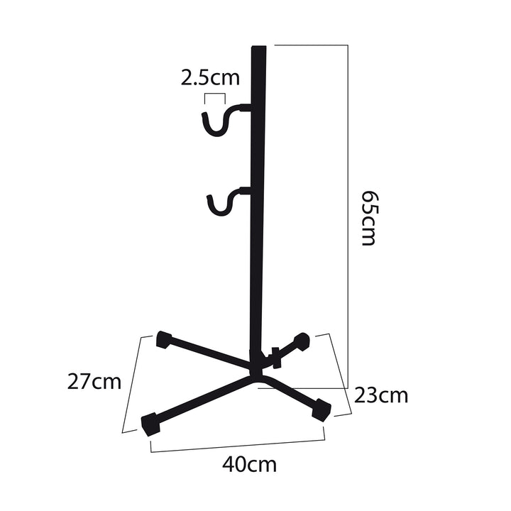 Servisná rukoväť na bicykel Maclean, oceľová, max. zaťaženie 20 kg, vhodná pre MTB bicykle s kolesami do 27,5" MC-434