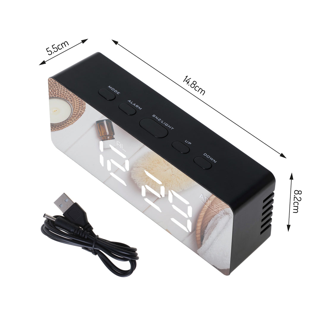 Budík Adler, LED displej, meranie teploty, čierny, AD 1189B