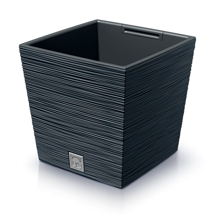 Prosperplast Furu Square Low kvetináč s vložkou DFS300-S433 - antracitová farba