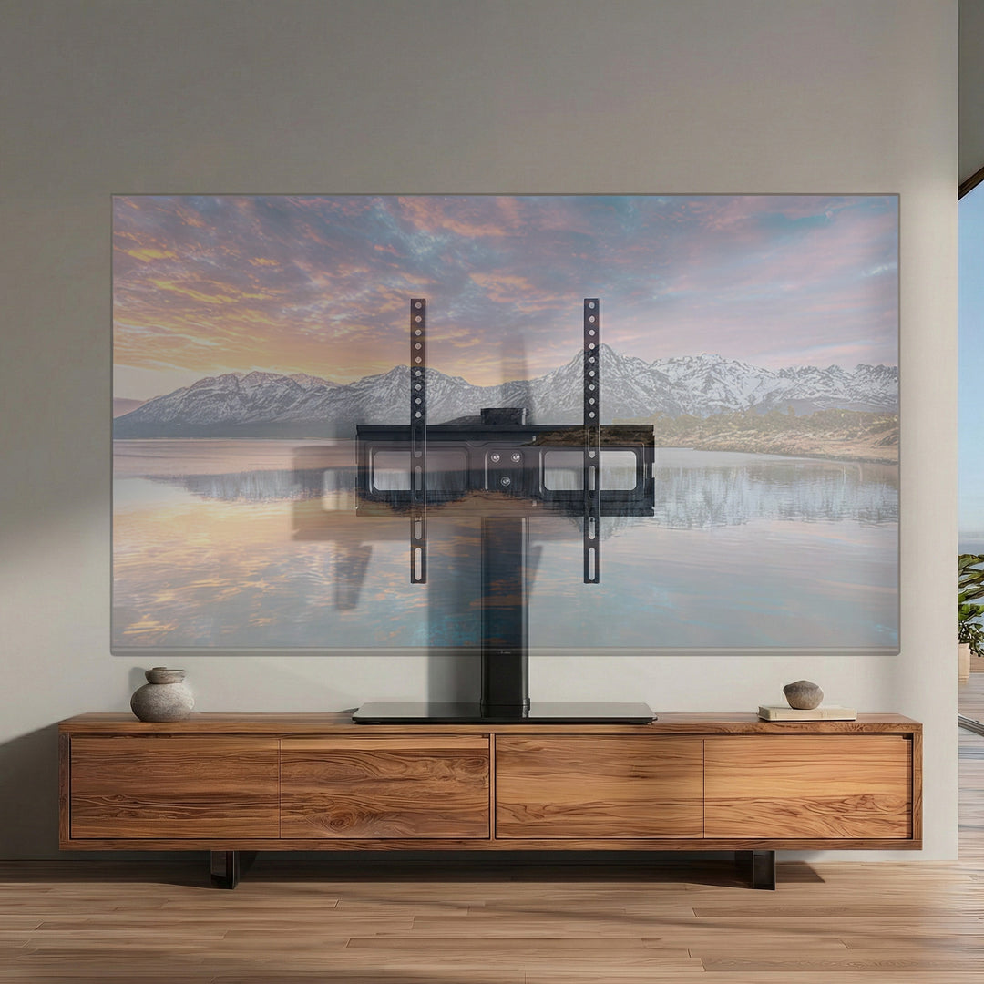 Univerzálny TV stojan Maclean, pre RTV skrinku, stojan, max. 40 kg, max. VESA 400x400, pre televízory 32-65", MC-450