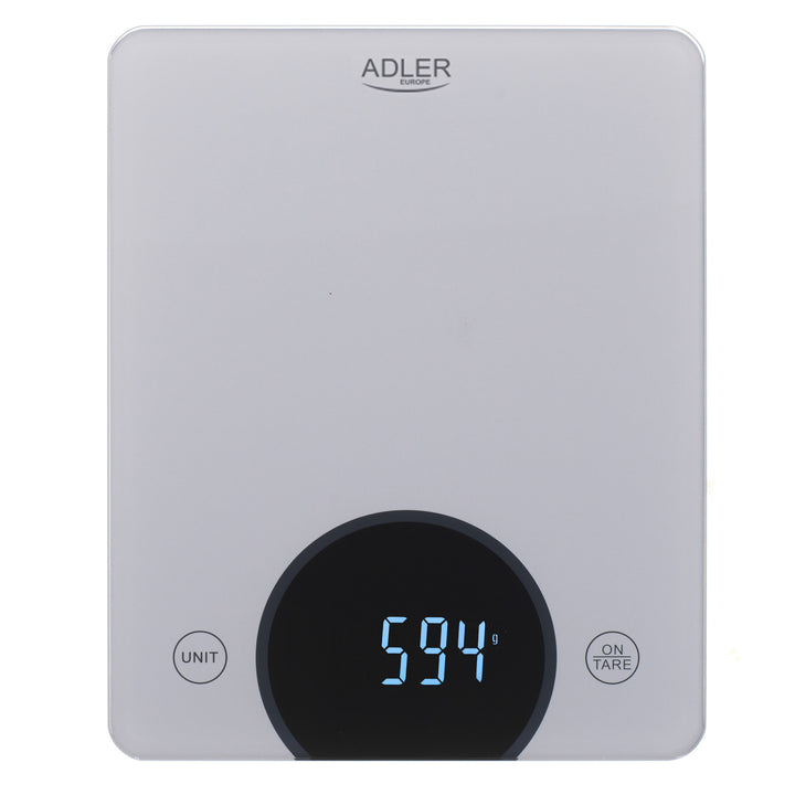 Adler AD 3173s Kuchynská váha do 10 kg LED Rozmery 20 x 16 cm