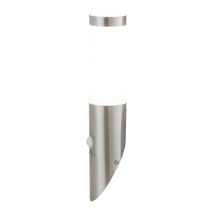 VONKAJŠIE NÁSTENNÉ SVIETIDLO S DETEKTOROM POHYBU RABALUX INOX TORCH 8266