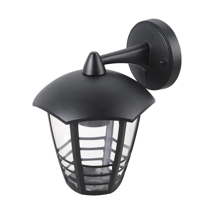 Rabalux Marseille 8617 E27 60 W čierna kovová záhradná nástenná lampa