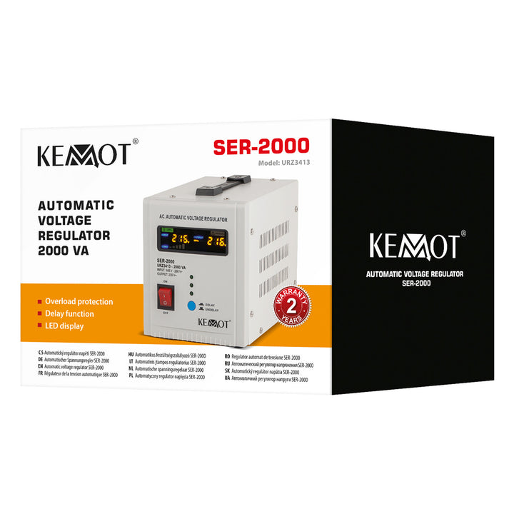 Automatický stabilizátor napätia 230 V KEMOT SER-2000