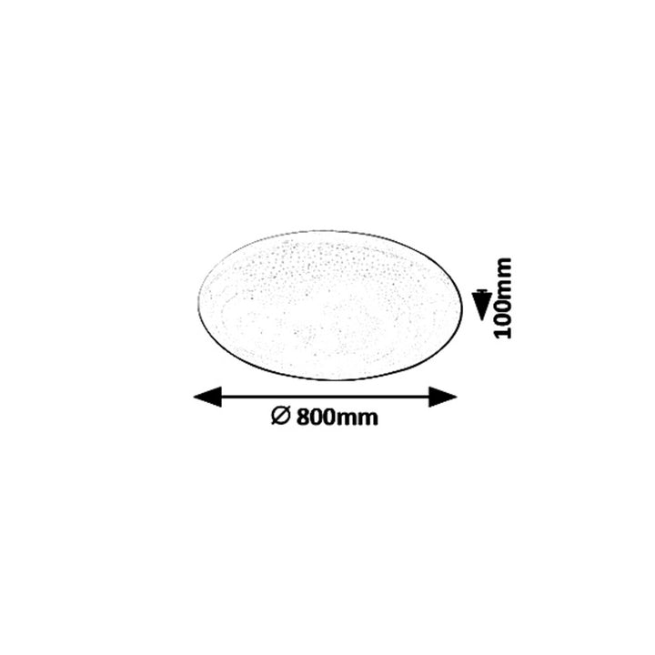 Rabalux Danny stropné svietidlo 5447 biele 80W priemer 800mm