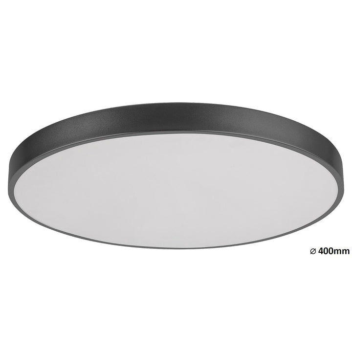 Rabalux Tesia 3314 matná čierna 36W 40x5cm stropné svietidlo