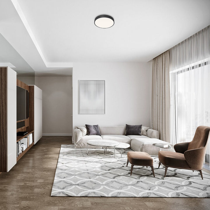 Rabalux Tesia 3314 matná čierna 36W 40x5cm stropné svietidlo