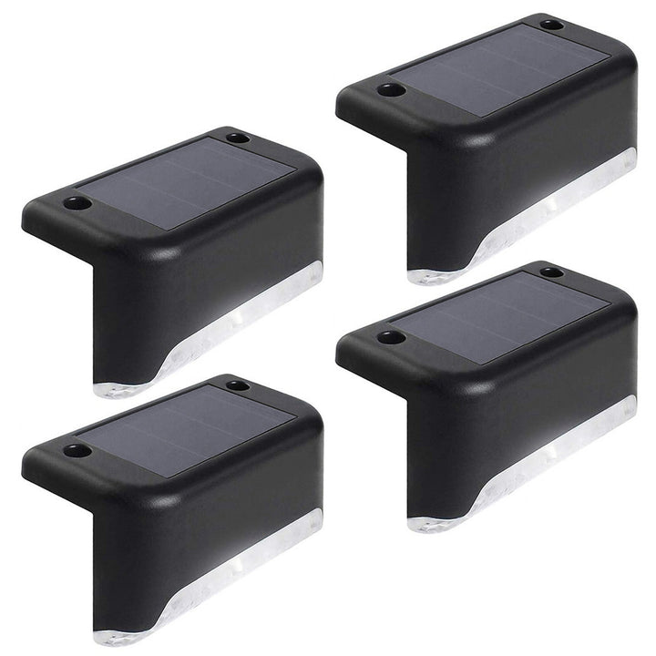 4x Maclean solárne LED svetlo na schody IP44, 4000K, Ni-MH 100 mAh, 80x45x45mm, súmrakový senzor MCE319