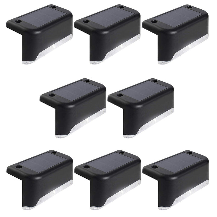 8x Maclean solárne LED svetlo na schody IP44, 4000K, Ni-MH 100 mAh, 80x45x45mm, súmrakový senzor MCE319