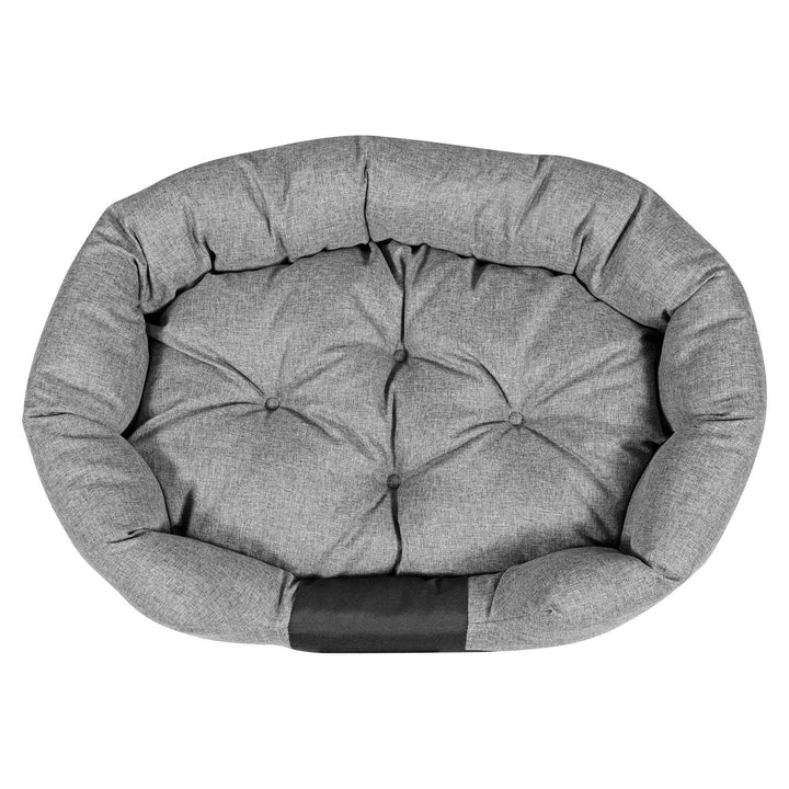 Oválny pelech pre psov značky AIO 75 x 50 cm vodotesný sivý CODUOWAL75/50C-SZ