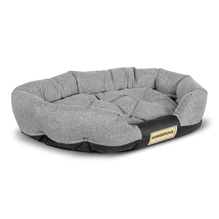 Oválny pelech pre psov značky AIO 100 x 75 cm vodotesný sivý CODUOWAL100/75C-SZ