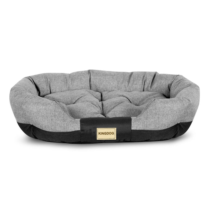 Oválny pelech pre psov značky AIO 100 x 75 cm vodotesný sivý CODUOWAL100/75C-SZ