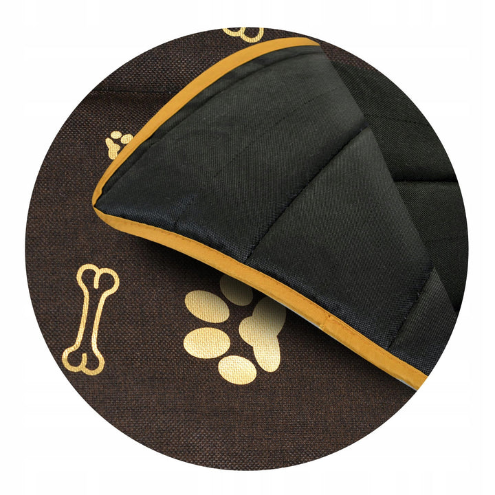 Podložka pre psa 120 x 80 cm vodotesná AIO Bones Gold