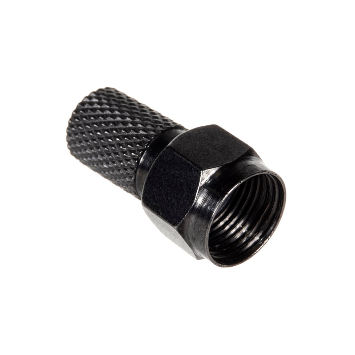 10x Maclean satelitný F-konektor, TV systém, RG5.9, RG6, 6,8 mm, nikel s tesnením, profesionálny, čierny, MCTV-903