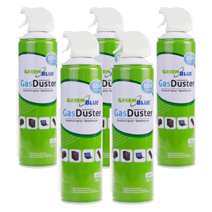 5x stlačený vzduch GreenBlue GB600 600ml pištoľový rozprašovač