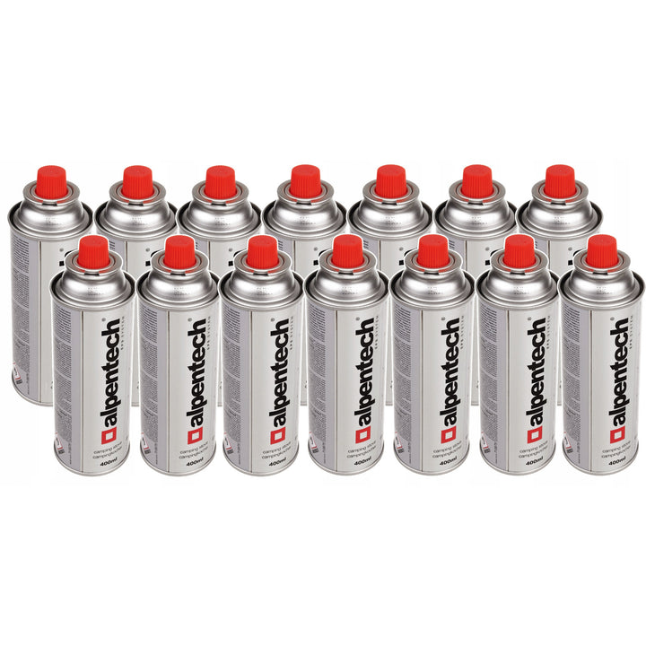 14x 380ml plynová kartuša Alpentech, certifikácia: Pi 0875, v súlade s EN521, bután, pracovný rozsah -10°C až + 40°C, IK300