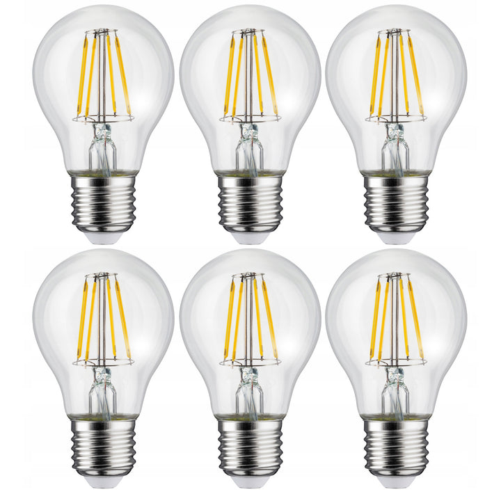 6x LED žiarovka Maclean, E27, 11W, 230V, WW teplá biela 3000K, 1500lm Retro edison dekoratívna A60, MCE280