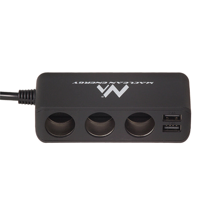 Rozdeľovač zásuvky zapaľovača Maclean, voltmeter, 120W