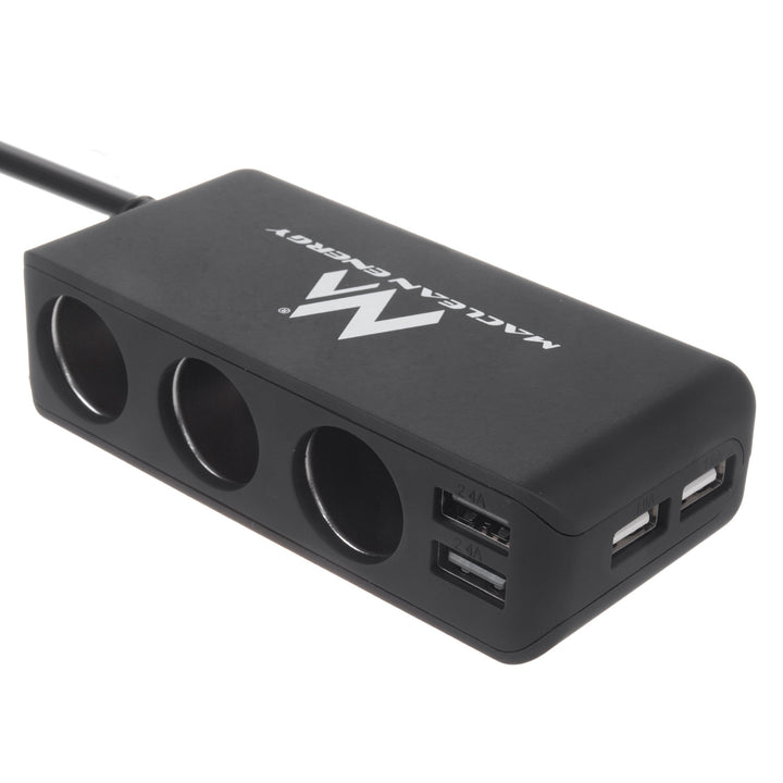 Rozdeľovač zásuvky zapaľovača Maclean, voltmeter, 120W