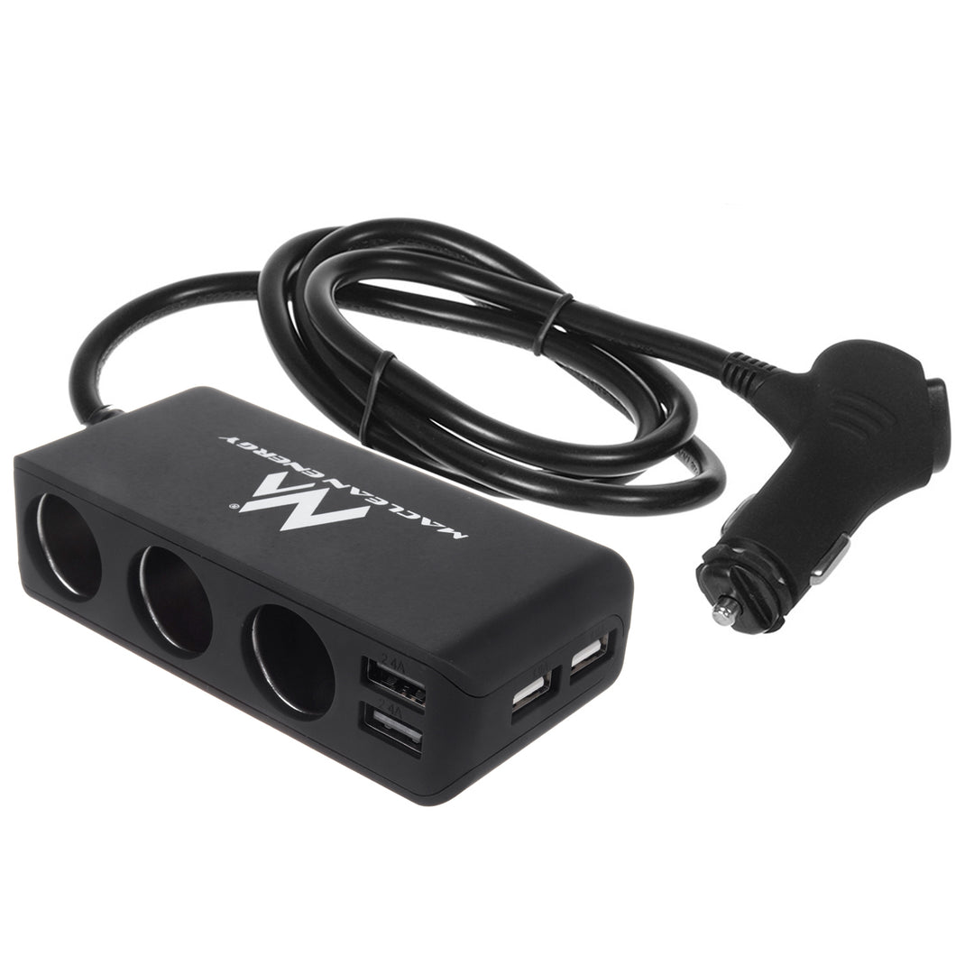 Rozdeľovač zásuvky zapaľovača Maclean, voltmeter, 120W