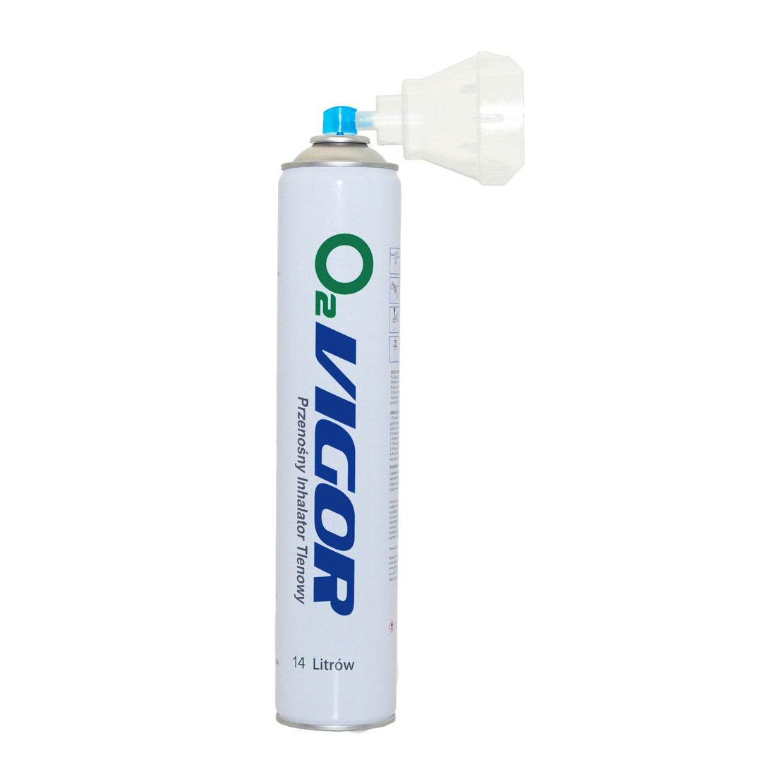 Inhalačná nádoba s kyslíkom 99% O2 14L, bez zápachu, 2 kusy