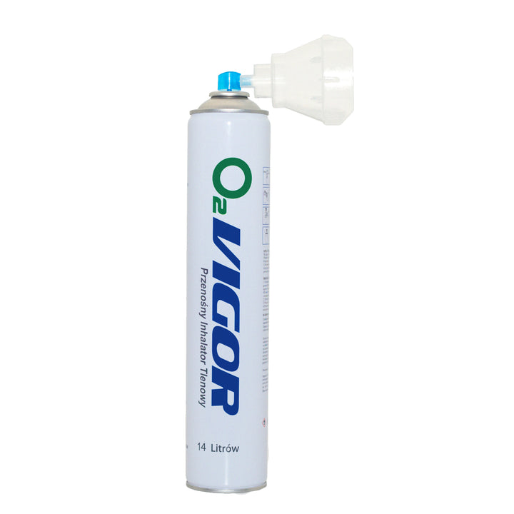 Inhalačná nádoba s kyslíkom 99% O2 14L, bez zápachu, 2 kusy