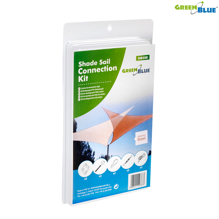 GreenBlue UV záhradná tieniaca plachta, polyester, 5 m štvorcových, krémová + montážna sada