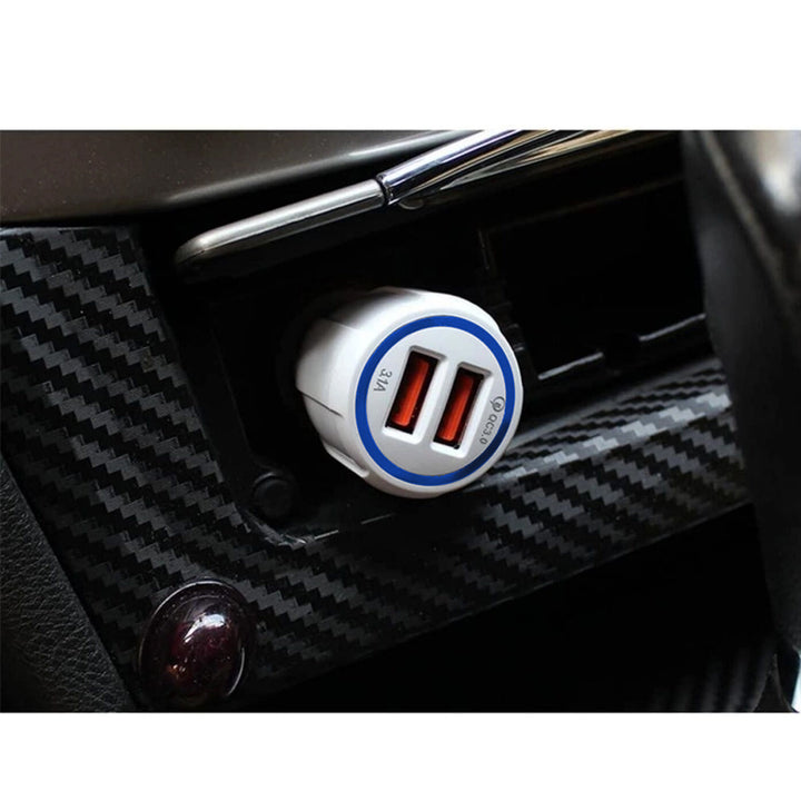 Nabíjačka do auta Maclean, Qualcomm Quick Charge, QC 3.0 - 5V/3A, 9V/1,8A, 12V/1,6A, 5V/3,1A so zásuvkou USB Type-C