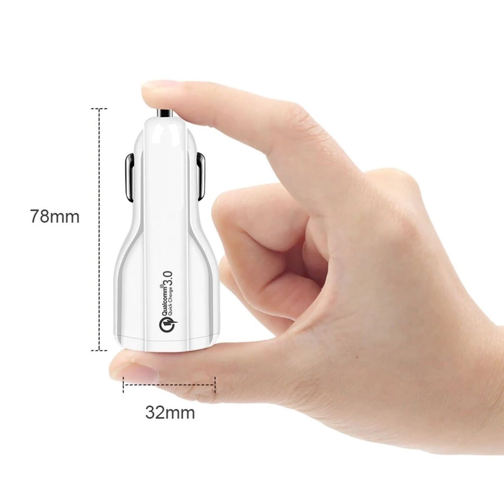 Nabíjačka do auta Maclean, Qualcomm Quick Charge, QC 3.0 - 5V/3A, 9V/1,8A, 12V/1,6A, 5V/3,1A so zásuvkou USB Lightning