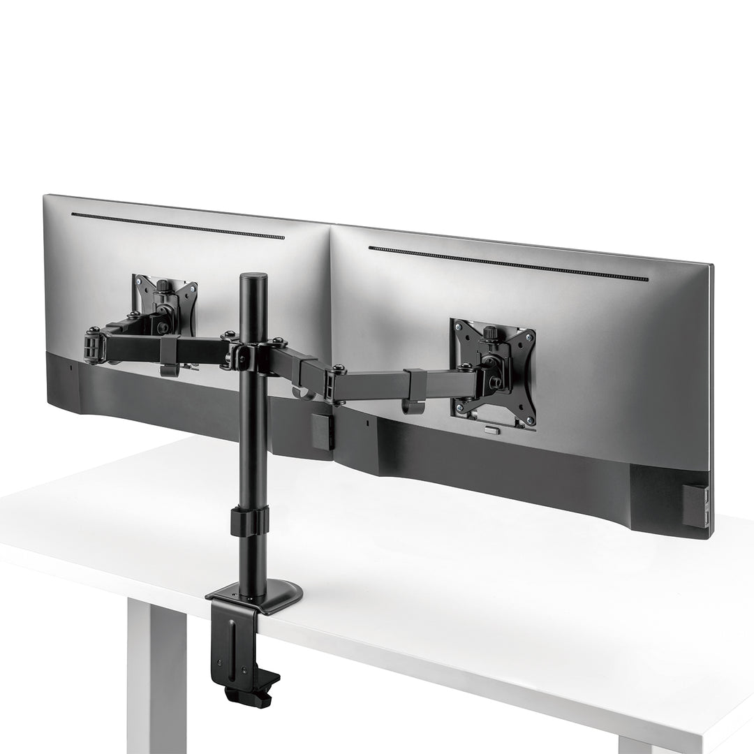 Stolný držiak Maclean pre 2 monitory, VESA 75x75 a 100x100, 17-32", 2x 9 kg, MC-754N