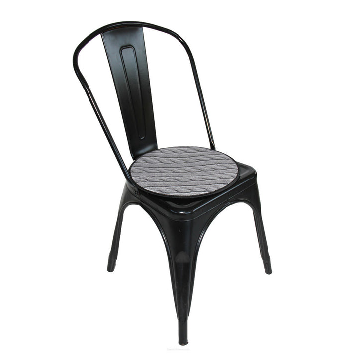 Vankúš na stoličku Bertoni, dekoratívny, plsť, 35 cm, kockovaný, EE0064