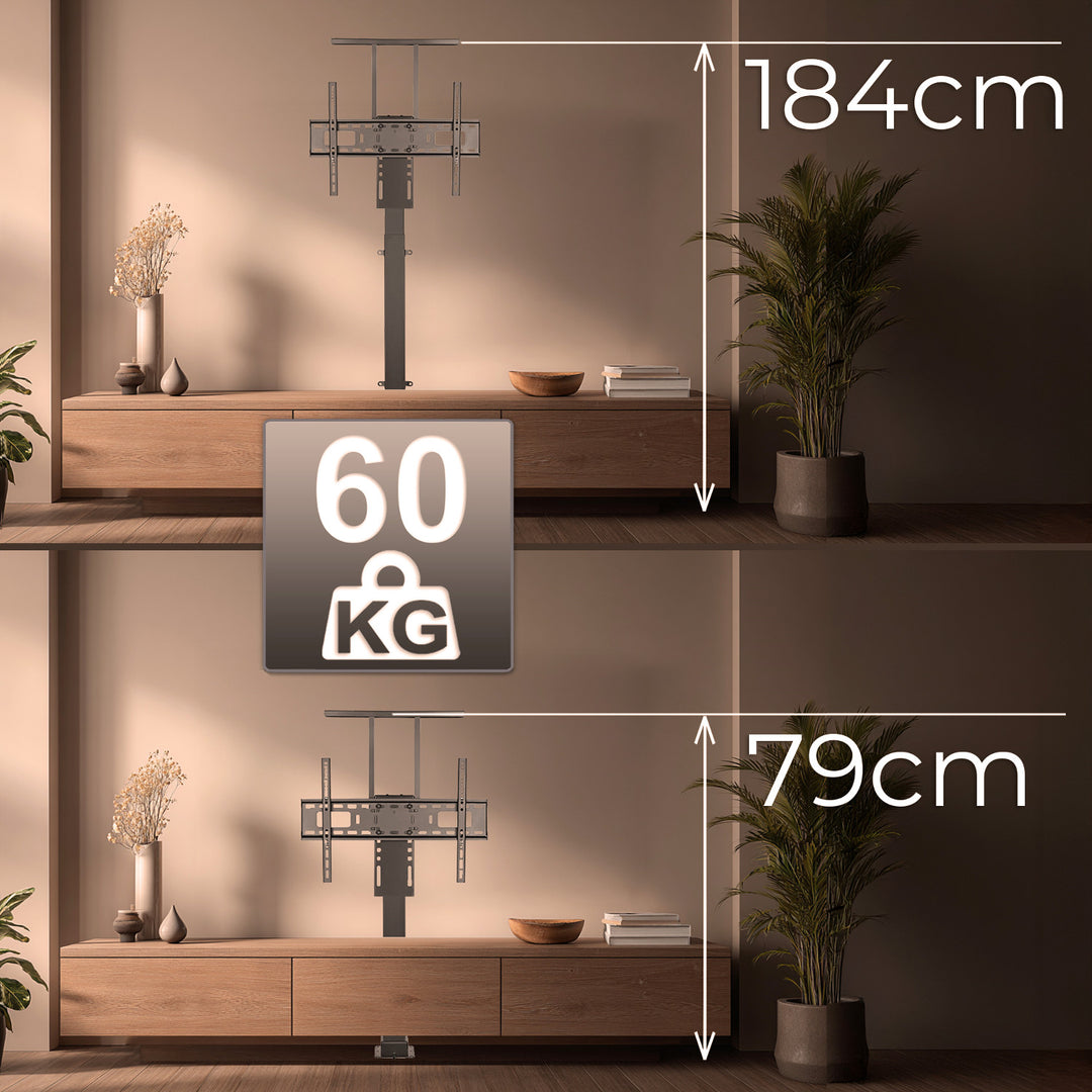 Elektrický výsuvný držiak pre Maclean, TUYA, 37''-80'', VESA 600x400, max. 60 kg, MC-866T